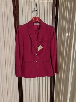 Women's Magenta Blazer Pants suit