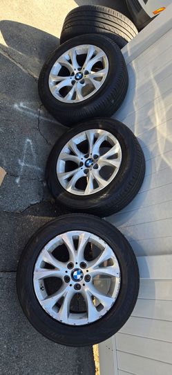 2009 bmw x3 oe rims with new tires set of 4