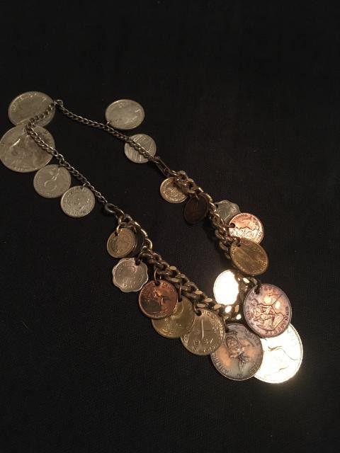 Old Coin Charm Necklace