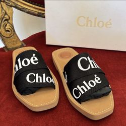 Chloe Dupes sandals (white)