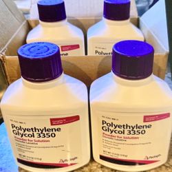 Polyethylene Glycol 3350  All Four $30.00 