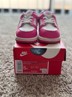 Nike Dunk Low Toddler Sneakers Pink White
