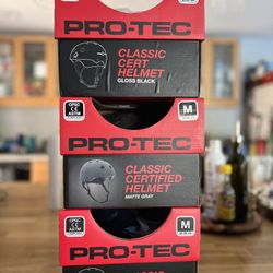 Pro-Tec Classic Certified Helmet 2 Mediums 1 XL $30 Each