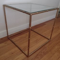 Vintage Faux Bamboo Mid Century Table 