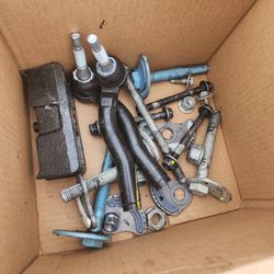 Chevy front end parts and control arms with shocks rear