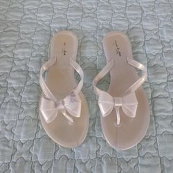 Anna and Ava jelly flip flop sandalAnna and Ava jelly flip flop sandals iridescent silver/gray size 8.
