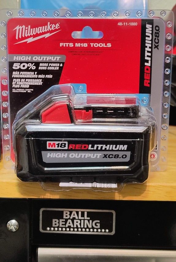 Milwaukee M18 High Output 8.0Ah Battery Pack..$100..Firm On Price.. Brand New.. Pickup Only...