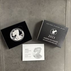 2021-S Type 2 American Silver Eagle in OGP -- STELLAR PROOF COIN!