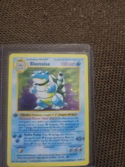 Shadowless blastoise 1st edition