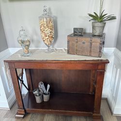 Wood Console / Hutch table 