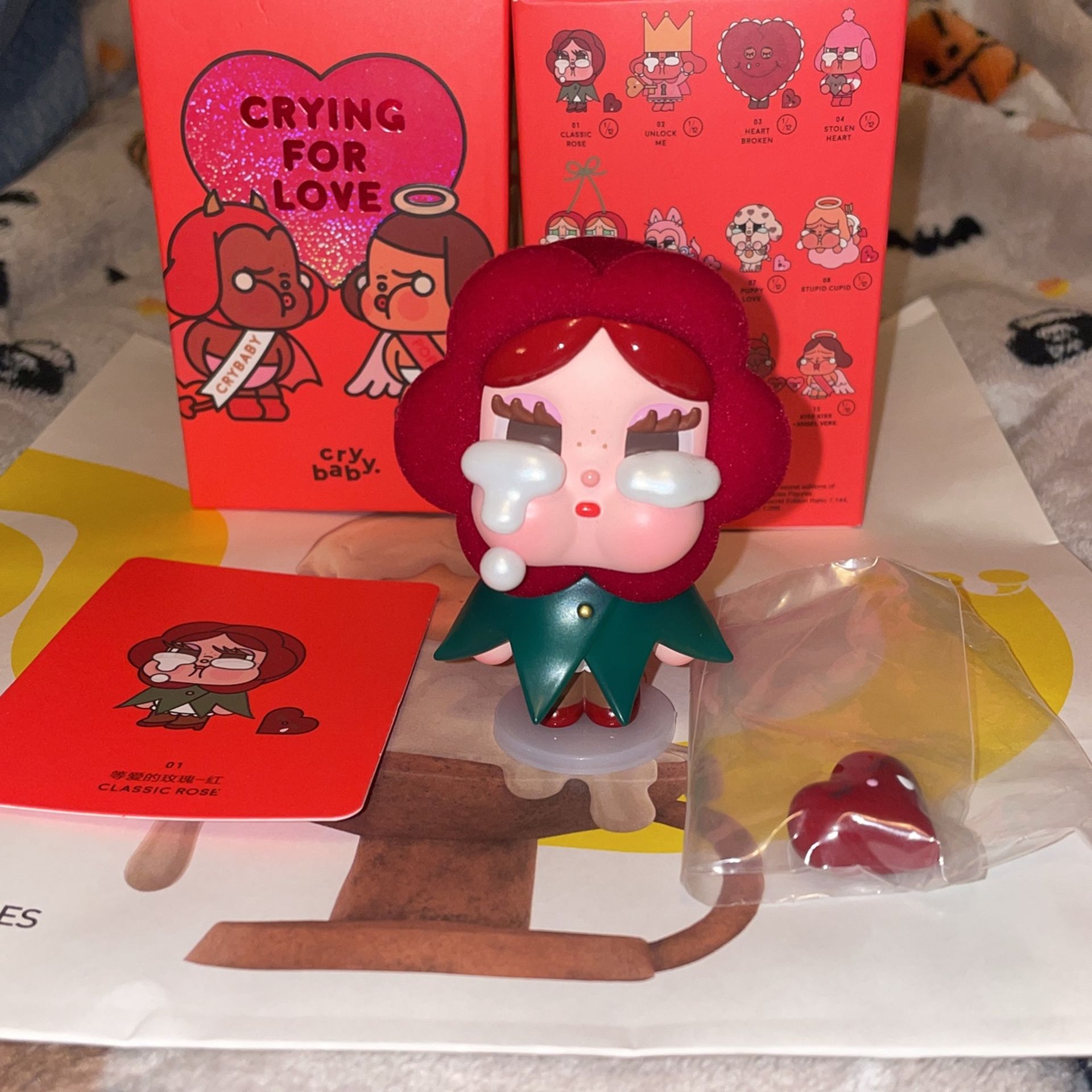 Official Popmart - Crybaby Crying For Love Figurine