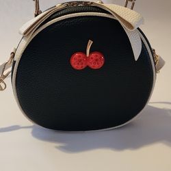 Black & white strap Crossbody Bag 