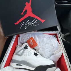Jordan 4s White Cement – Size 5.5
