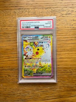 Pokemon Pikachu Surging Sparks PSA 10