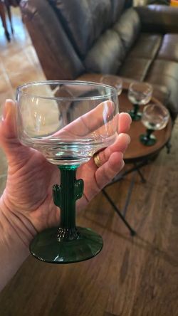 Cactus Margarita / Cocktail Glasses – Set of 4