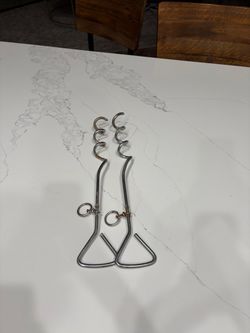Chrome, plated, dog tie out stakes Chrome, plated dog tie out stakes
