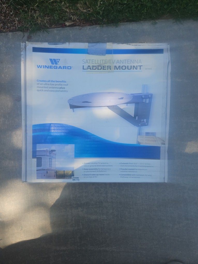 Satellite Antenna Ladder Mount For Rv