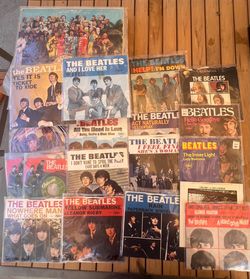 Beatles records and early magazines