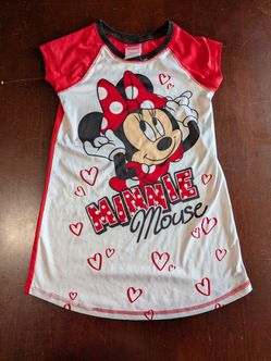 Girls Minnie Mouse Nightgown Dress Pajama Size 6 - Everett, WA