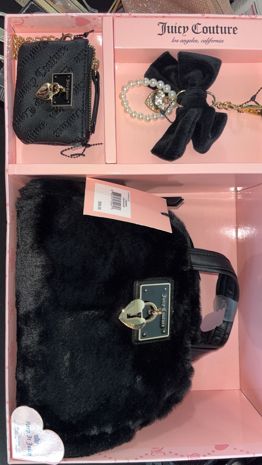 Furry juicy couture Black set