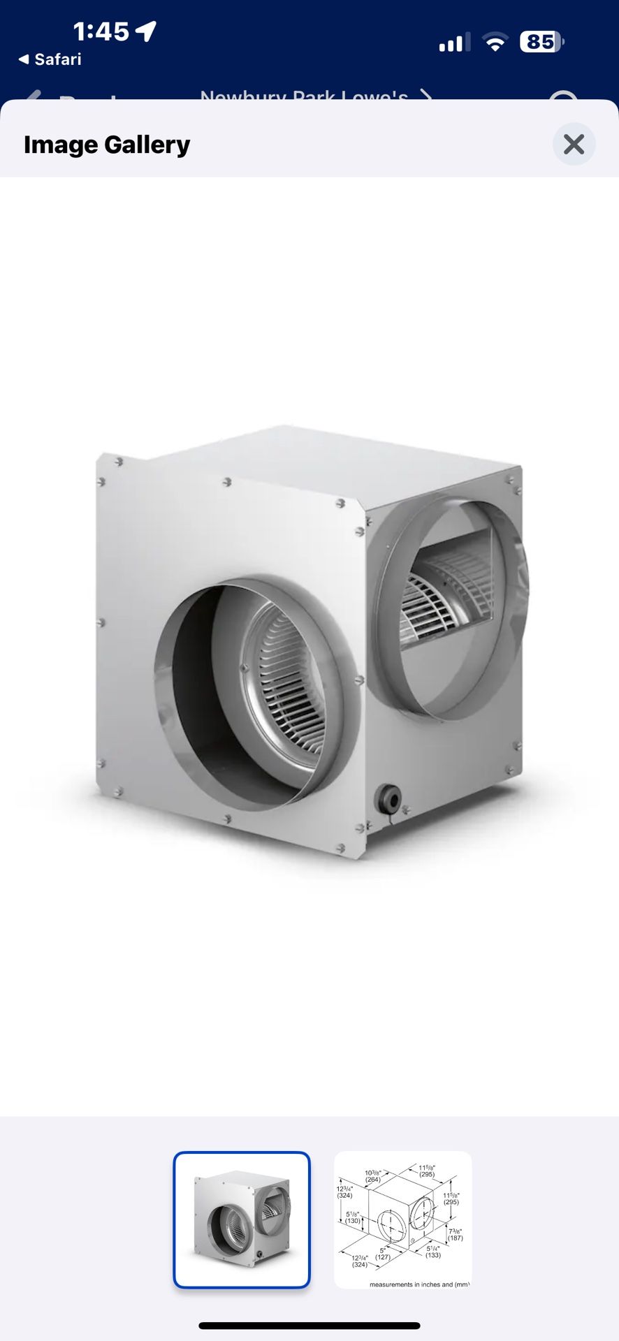 NEW BOSCH 600 CFM BLOWER IN BOX 1/3/25