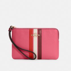 COACH WRISTLET IN COLOR-BLOCK WITH STRIPE