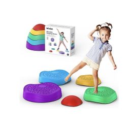 Stepping Stones for Kids Toddlers Sensory Balance Toys Obstacle Course Equipment (X006)