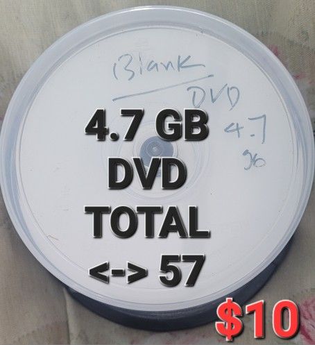 DVDs 4.7GB