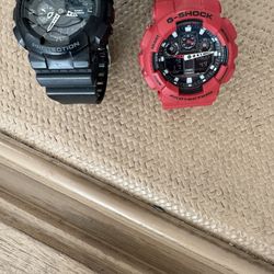 Two G Shock Watches 