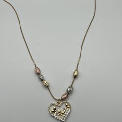 Stainless Steel Butterfly Necklace 