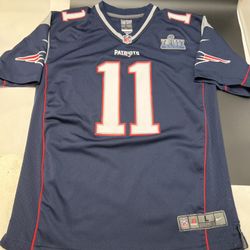 Nike Julian Edelman New England Patriots Super Bowl 53 Red Jersey Youth Large 