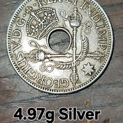1936 New Guinea 1 Shilling Coin