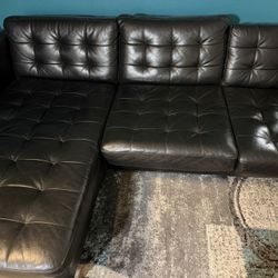 Black Leather Couch