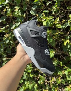 Jordan 4 Black Canvas