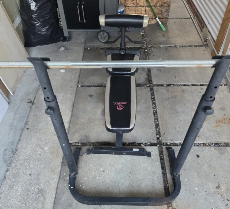 Marcy Diamond Elite Bench Press With Bar And Weights