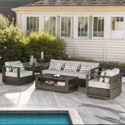 Outdoor Patio Set 5 Piece Set With Cushions