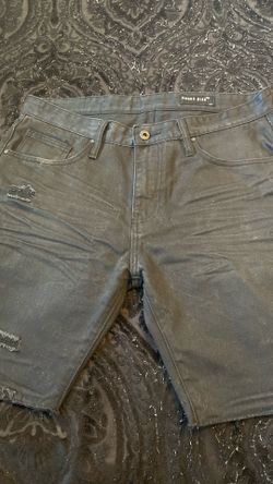 Smoke Rise Brand Black Distressed Shorts