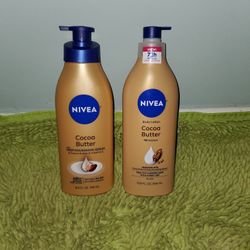 2 Nivea Body Lotion 16.9oz Cocoa Butter & Deep Nourishing Serum