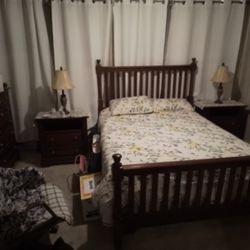 Cherry Wood Bedroom Set