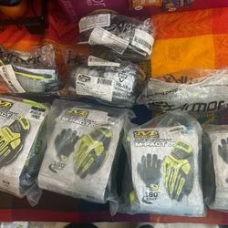  Mechanix Wear Hi Viz Gloves. M-Pact  / HexArmor Glasses 