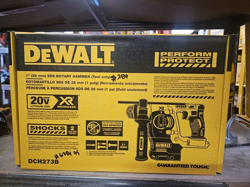 Dewalt 20v Max XR 1" Sds Rotary Hammer Tool Only