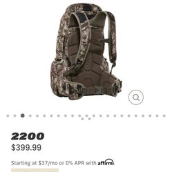 Badlands 2200 Hunting Pack 