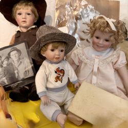 Baby Elvis And Shirley Temple Dolls