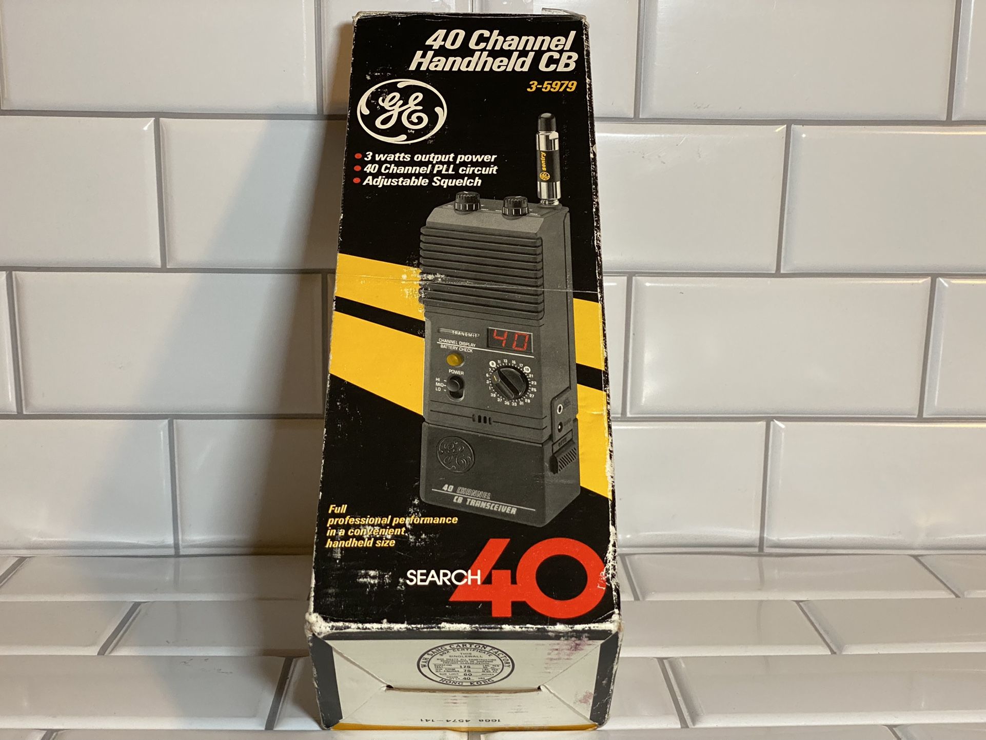 40 channel handheld CB radio GE