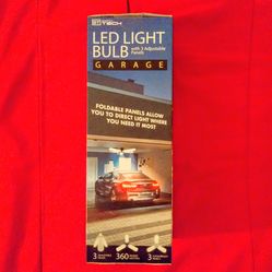 NEW LED light bulb with 3 adjustable panels indoor & outdoor light