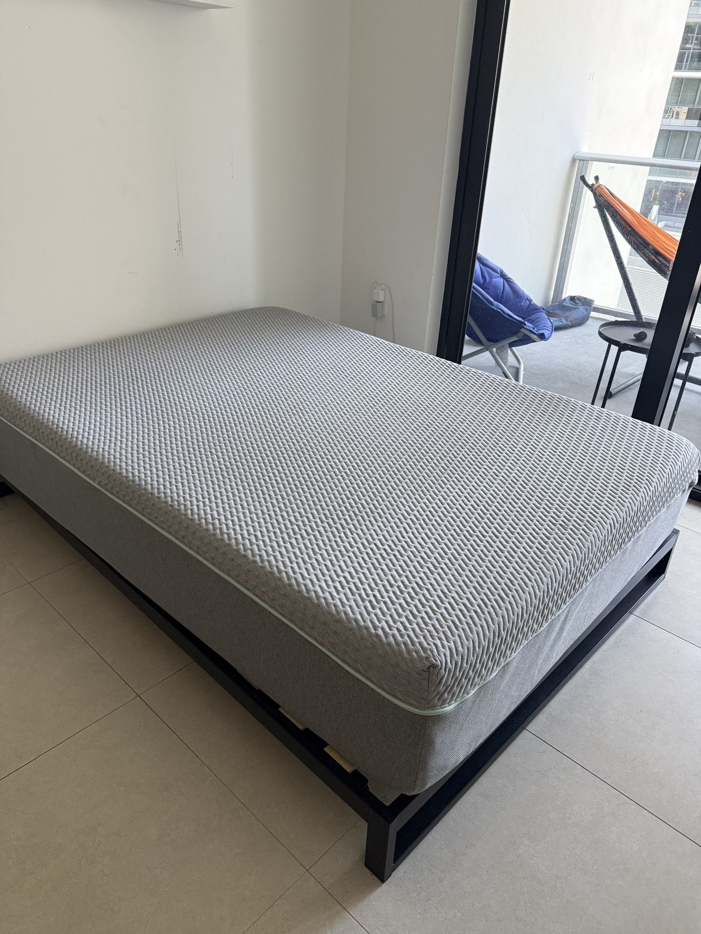 Tuft and needle Mint Full Mattress with Zinus Bed Frame