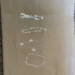 silver anklet