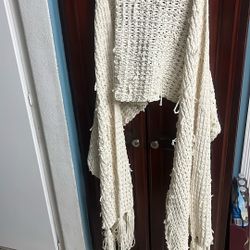 Large Cream Hollister Scarf