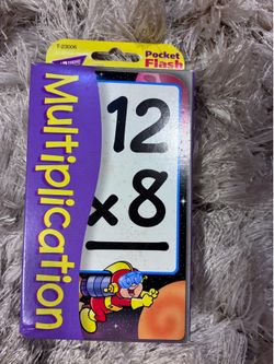 TREND Multiplication 0-12 Pocket Flash Cards Learn Teach Practice Improve USED