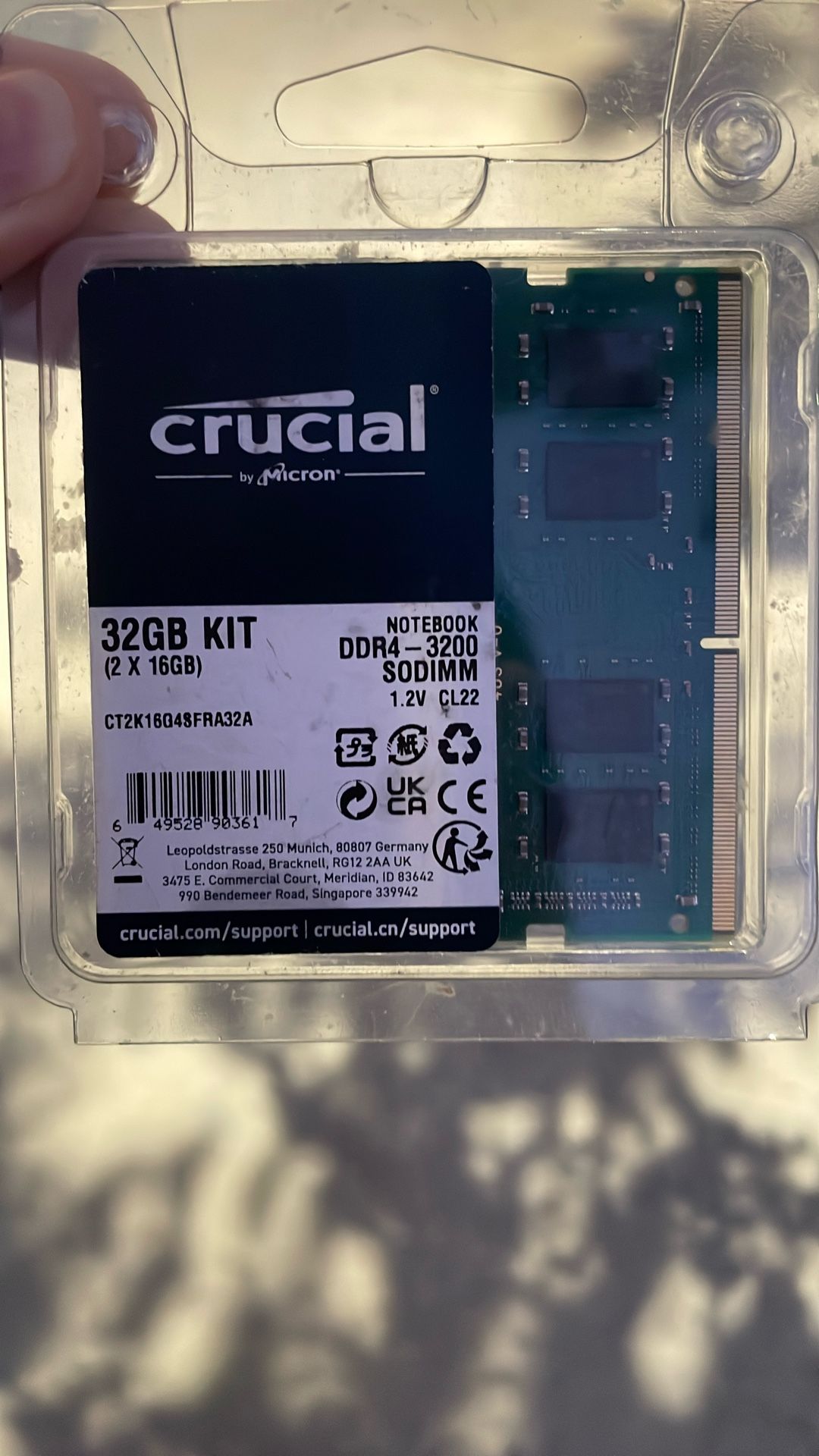 32 GB DDR4 Ram 2x 16